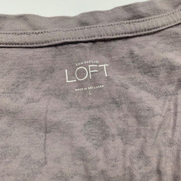 Ann Taylor Loft Womens Small Tops Lot of 2 Pink & Gray Cotton/Modal Blend Cotton - Picture 2 of 12